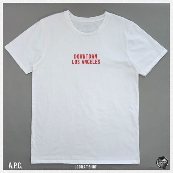 A.P.C. Other - A.P.C. DOWNTOWN LOS ANGELES DTLA T-SHIRT 2017 SEASONAL CAPSULE UNISEX WHITE